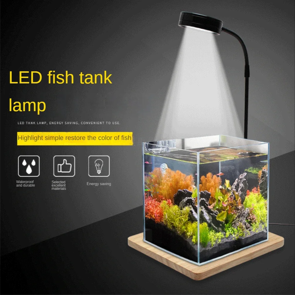 Aquarium Planted Tank Light - LED Aquarium Grow Light with Bamboo