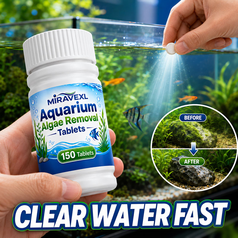 Planted Aquarium Algae Remover - MIRAVEXL 150 Aquarium Algae Removal Tablets,