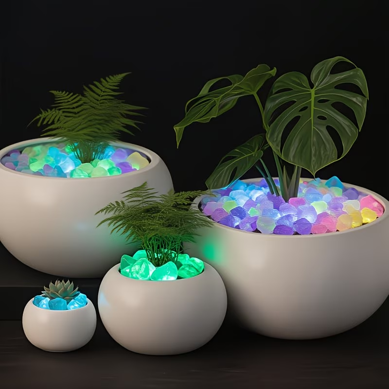 300PCS Luminous Pebble Set,0.9 - огляд і ціна Aquarium Plants