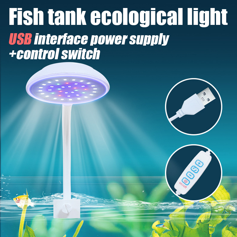USB Fish Tank Small Clip Light - огляд і ціна Aquarium Planted Tank Light