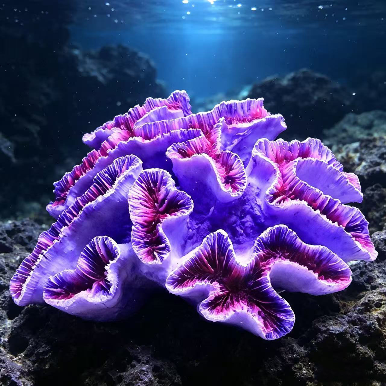 Artificial Lettuce Coral Fish  - огляд і ціна Aquarium Planted Background