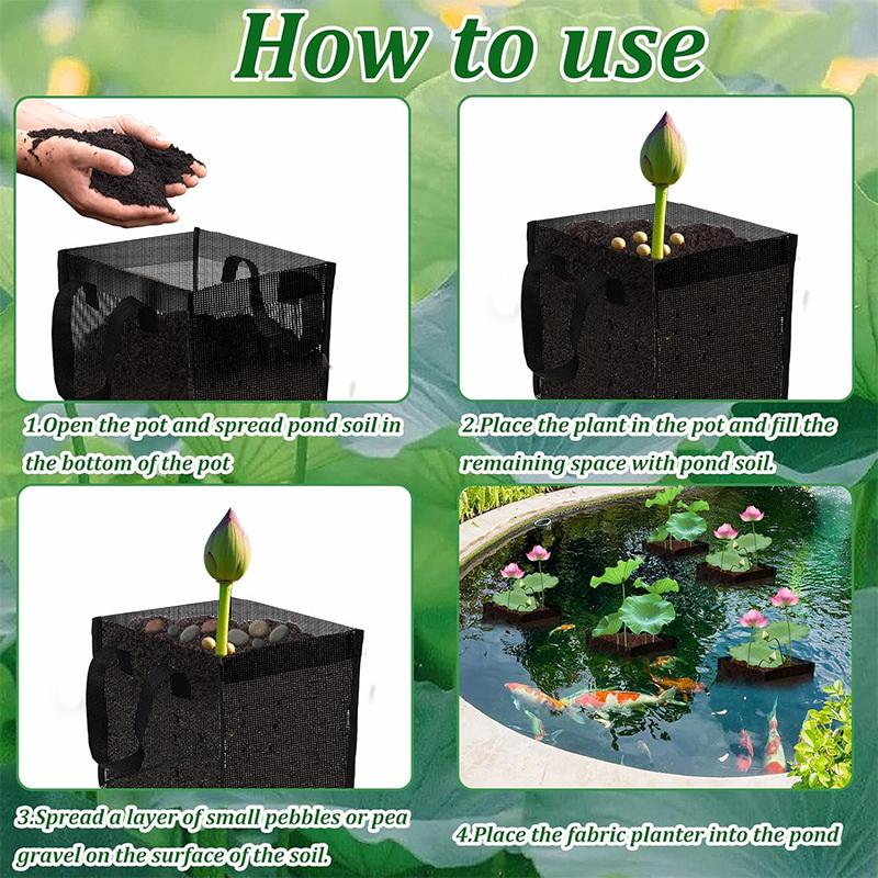 4 Pcs Black Mesh Pond Planting - огляд і ціна Aquarium Plants