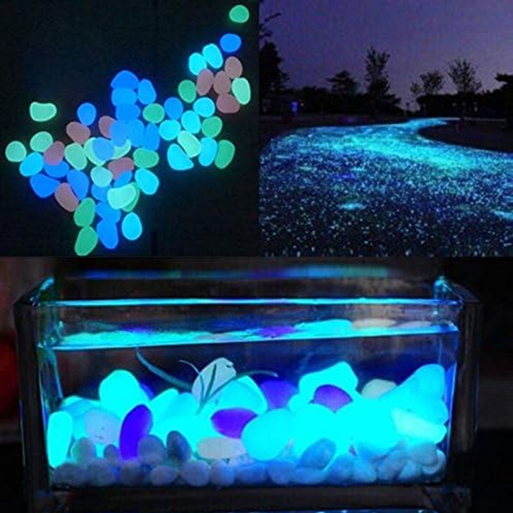 Fish Tank Rocks Glow Blue Pebb - огляд і ціна Aquarium Plant Delivery