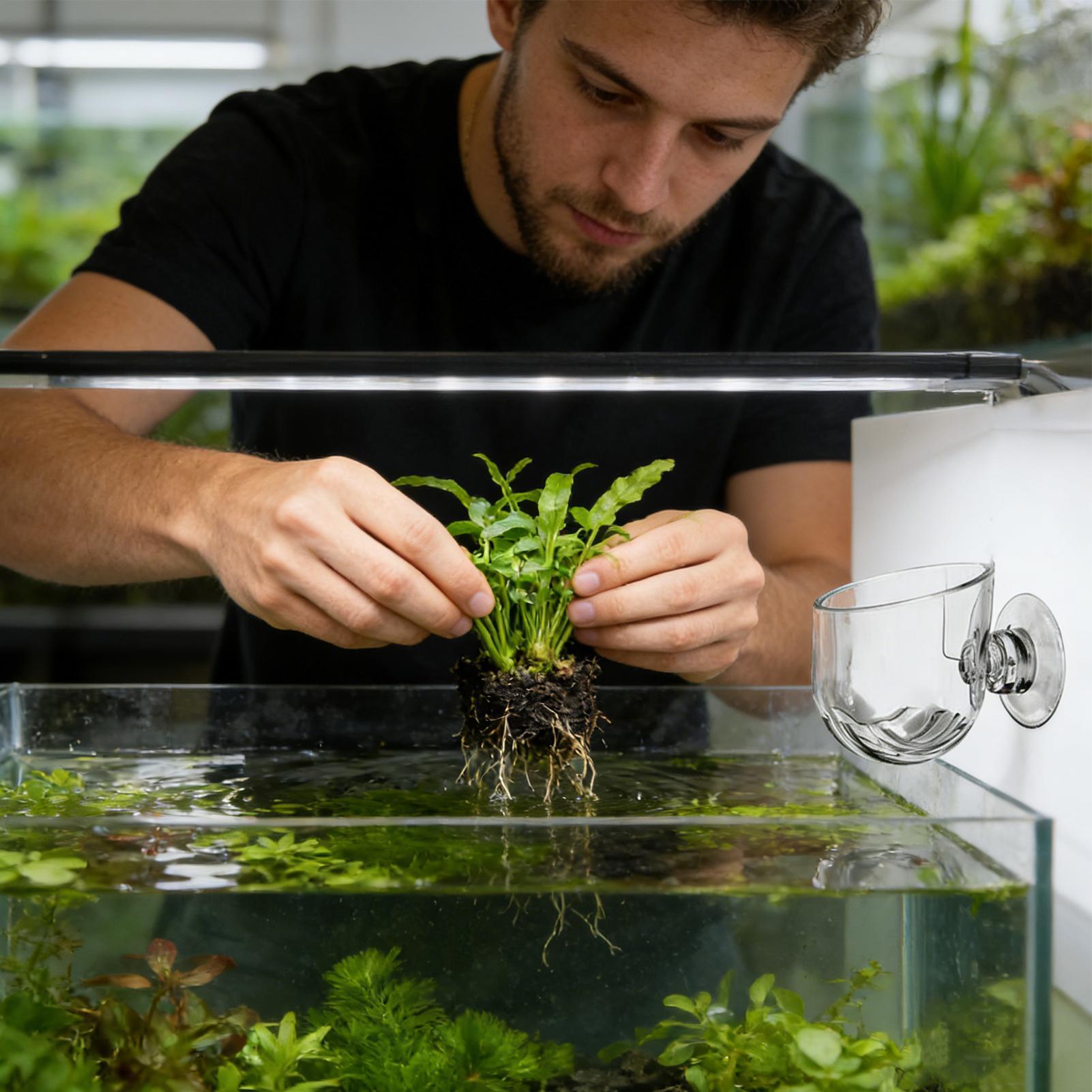 Acrylic Aquarium Plant Holder  - огляд і ціна Aquarium Planted Background