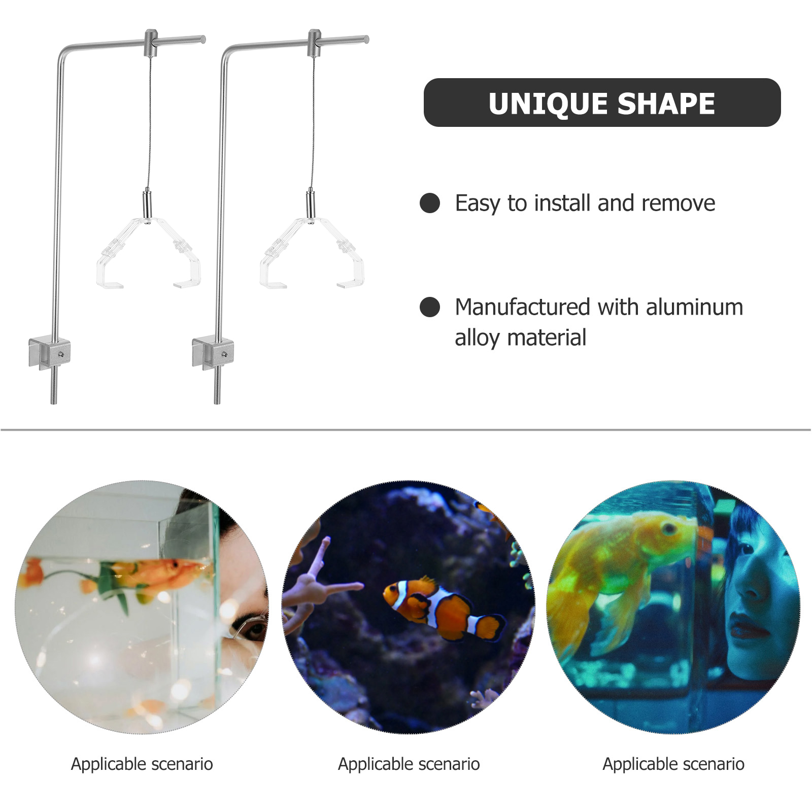 2pcs Aquarium Light Holder Wit - огляд і ціна Aquarium Planted Tank Light