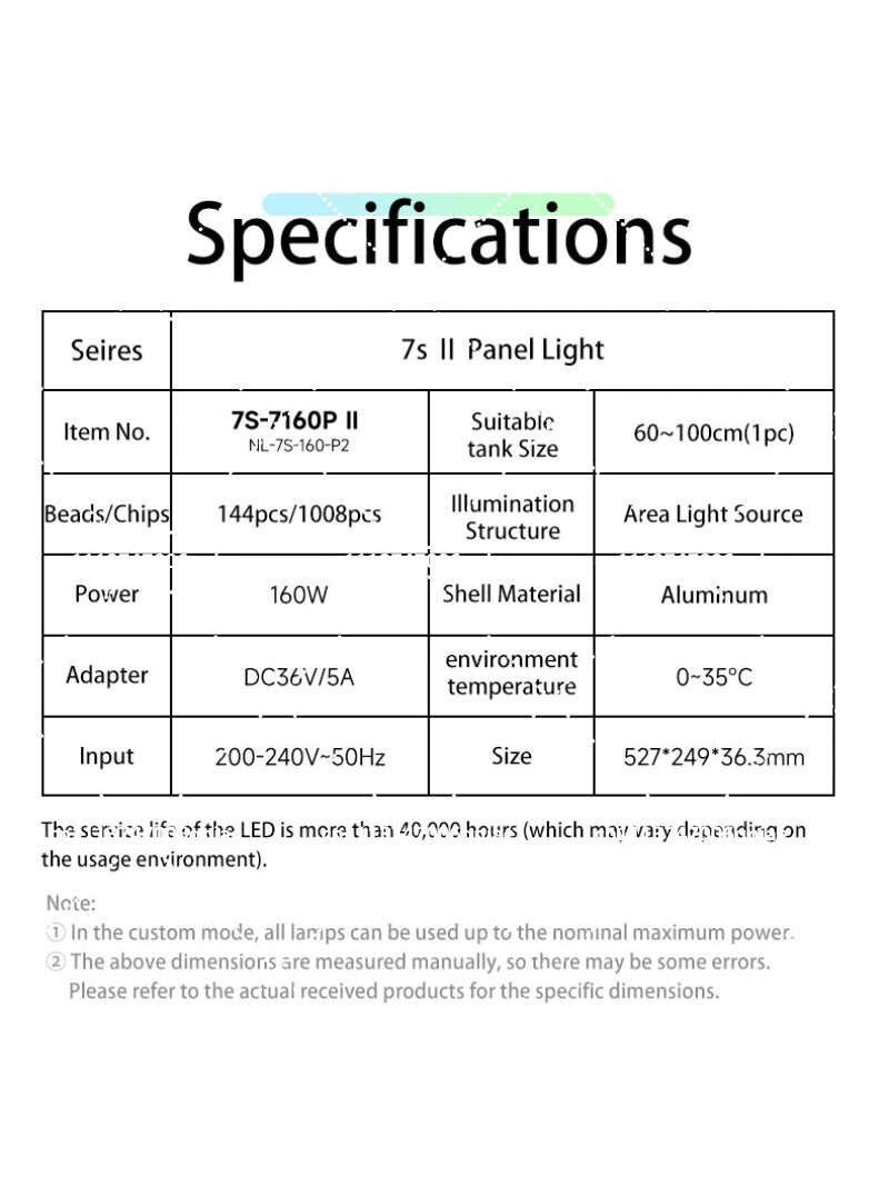 Aquarium LED Light 160W RGB Fu - огляд і ціна Aquarium Planted Tank Light